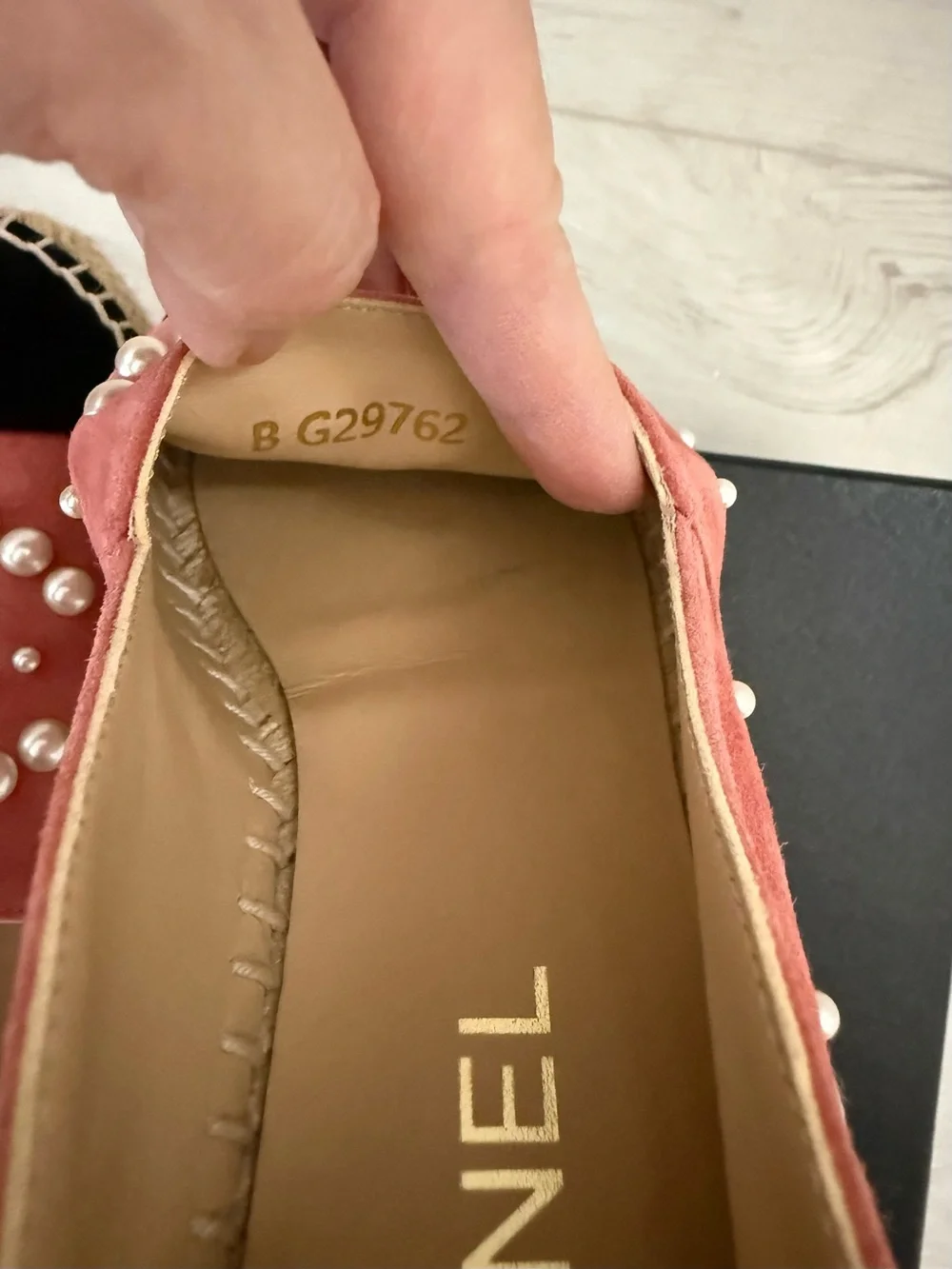 Chanel 2017 Interlocking Pearl CC Logo Espadrilles Size 35 EU 💗